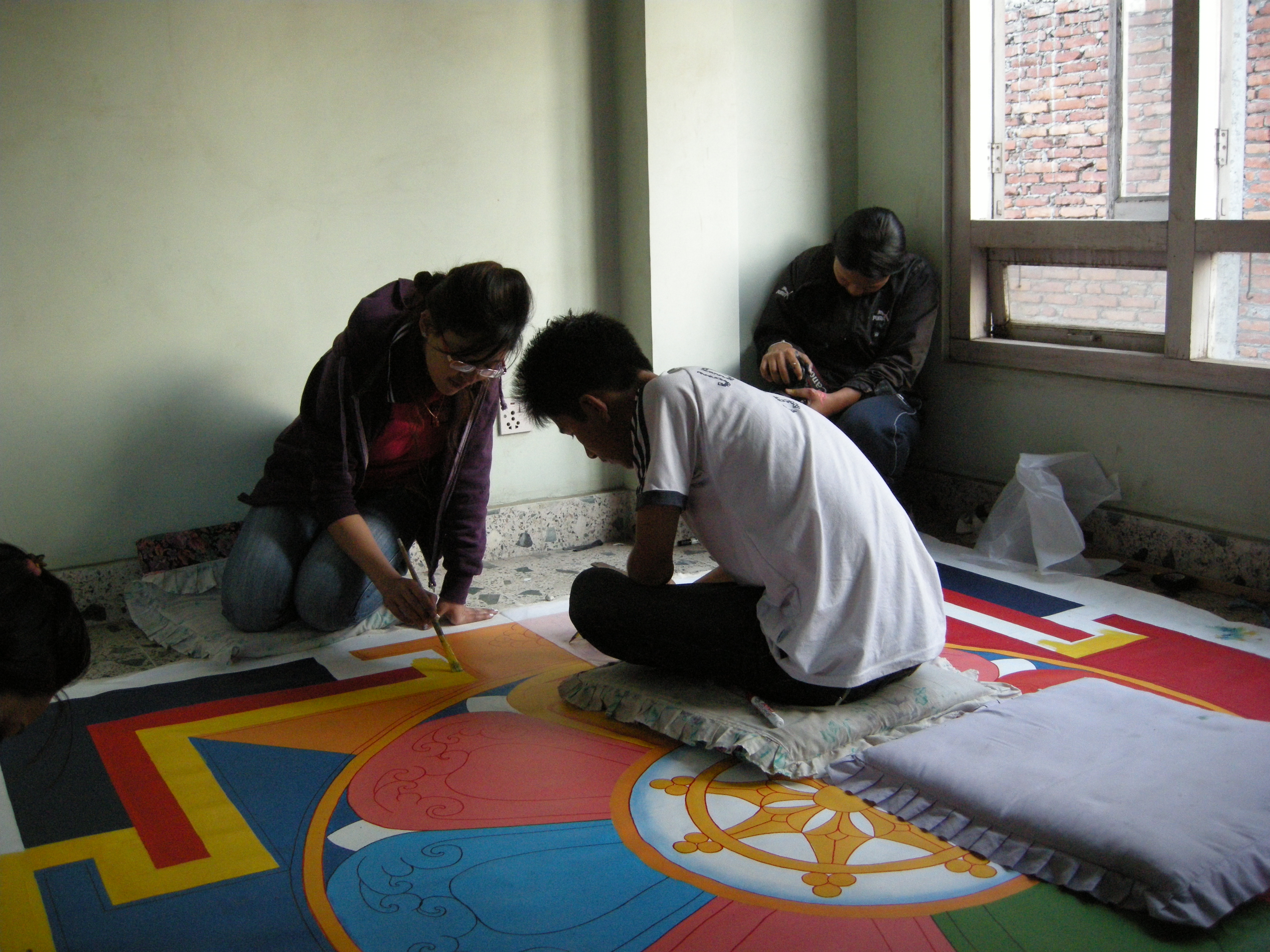 Mandala made at Mahabuddha Temple