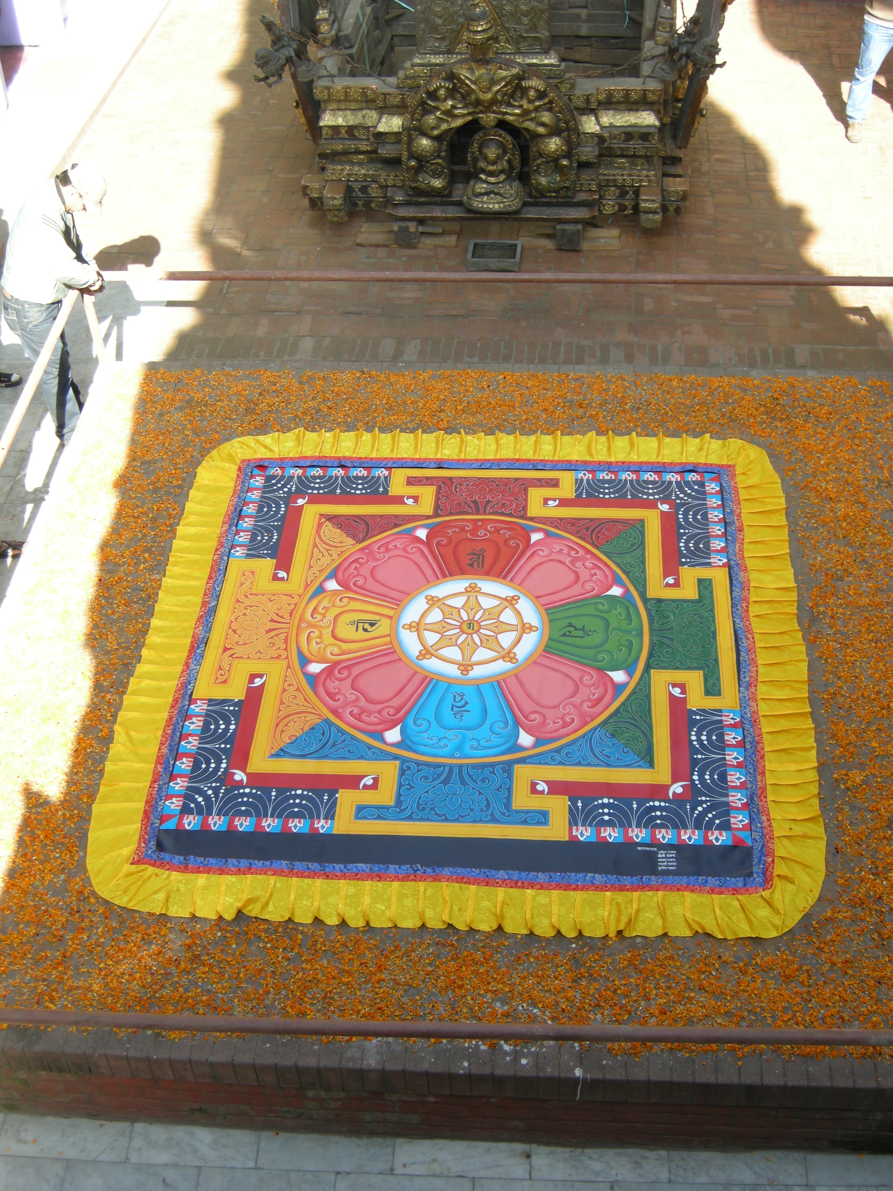 Mandala made at Mahabuddha Temple