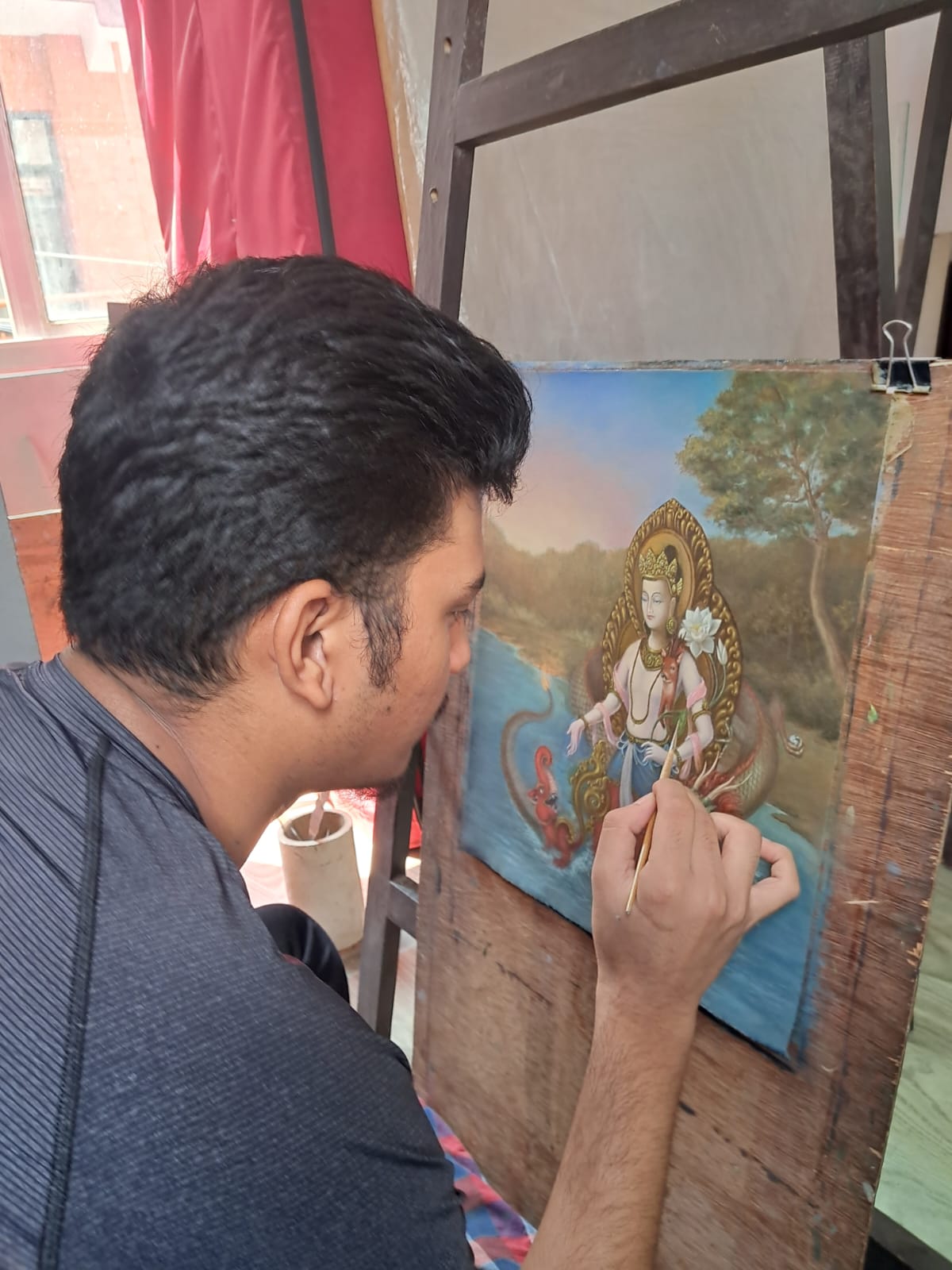 Artist Srijen Bajracharya