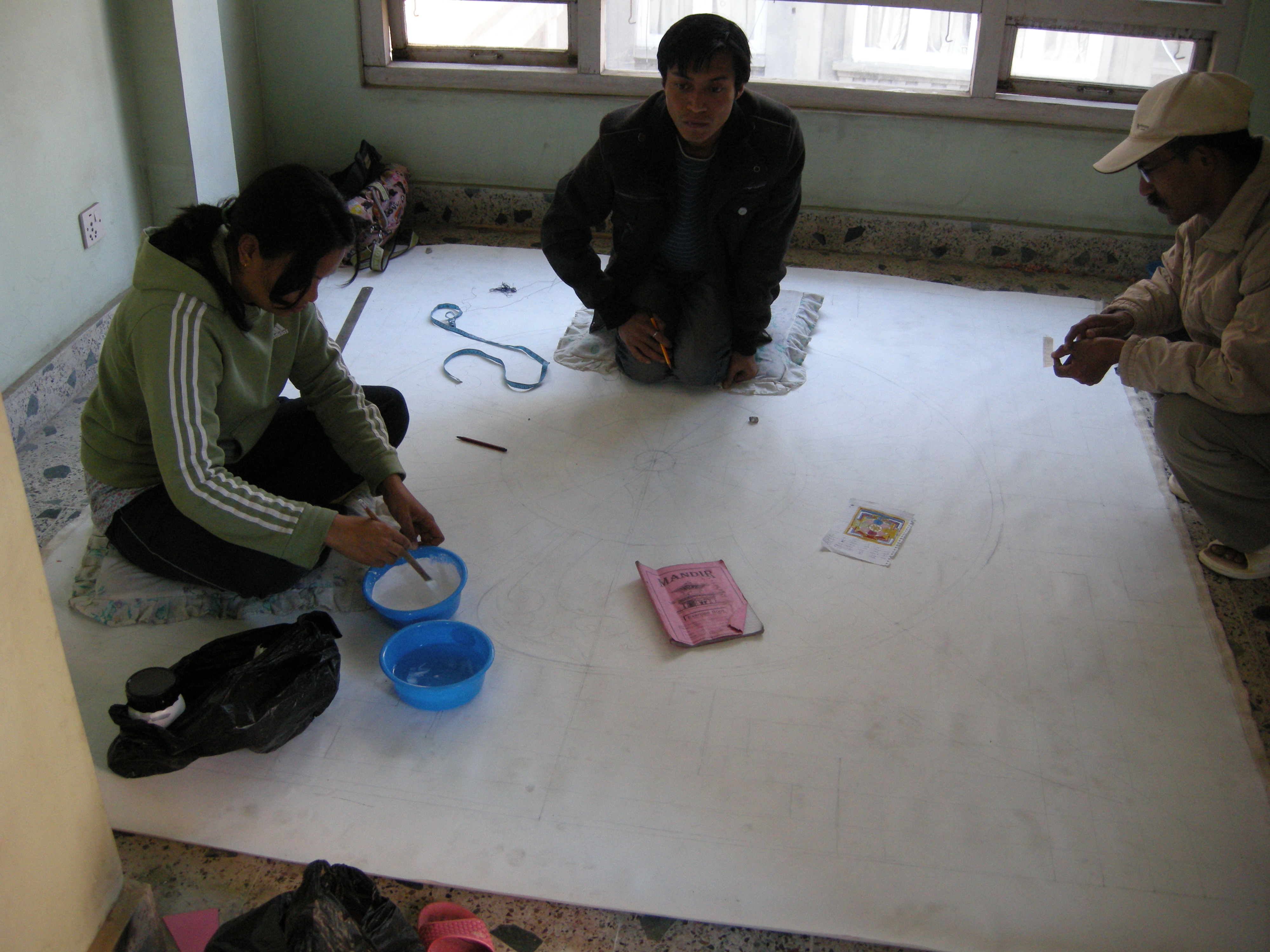 Mandala made at Mahabuddha Temple