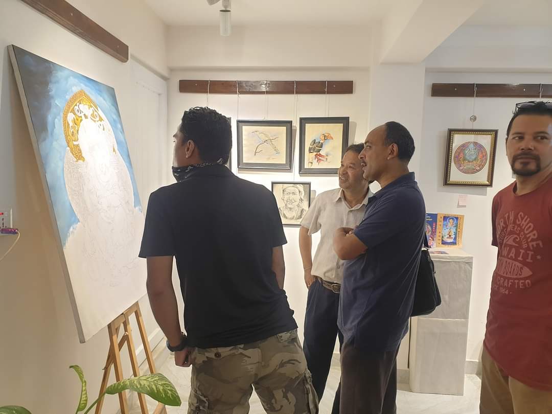 Bijendra's exhibition at The Spiritual Arts 