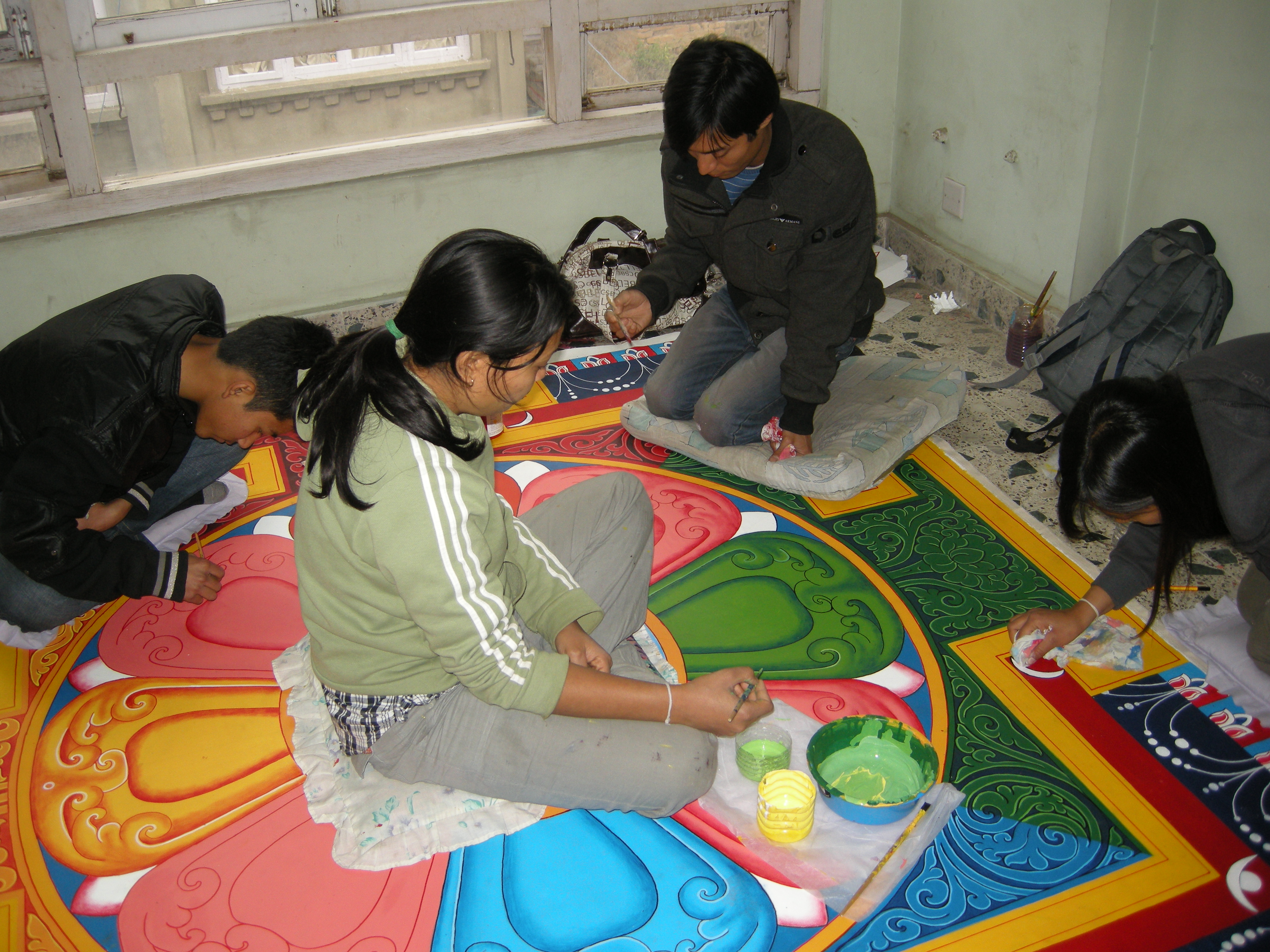 Mandala made at Mahabuddha Temple