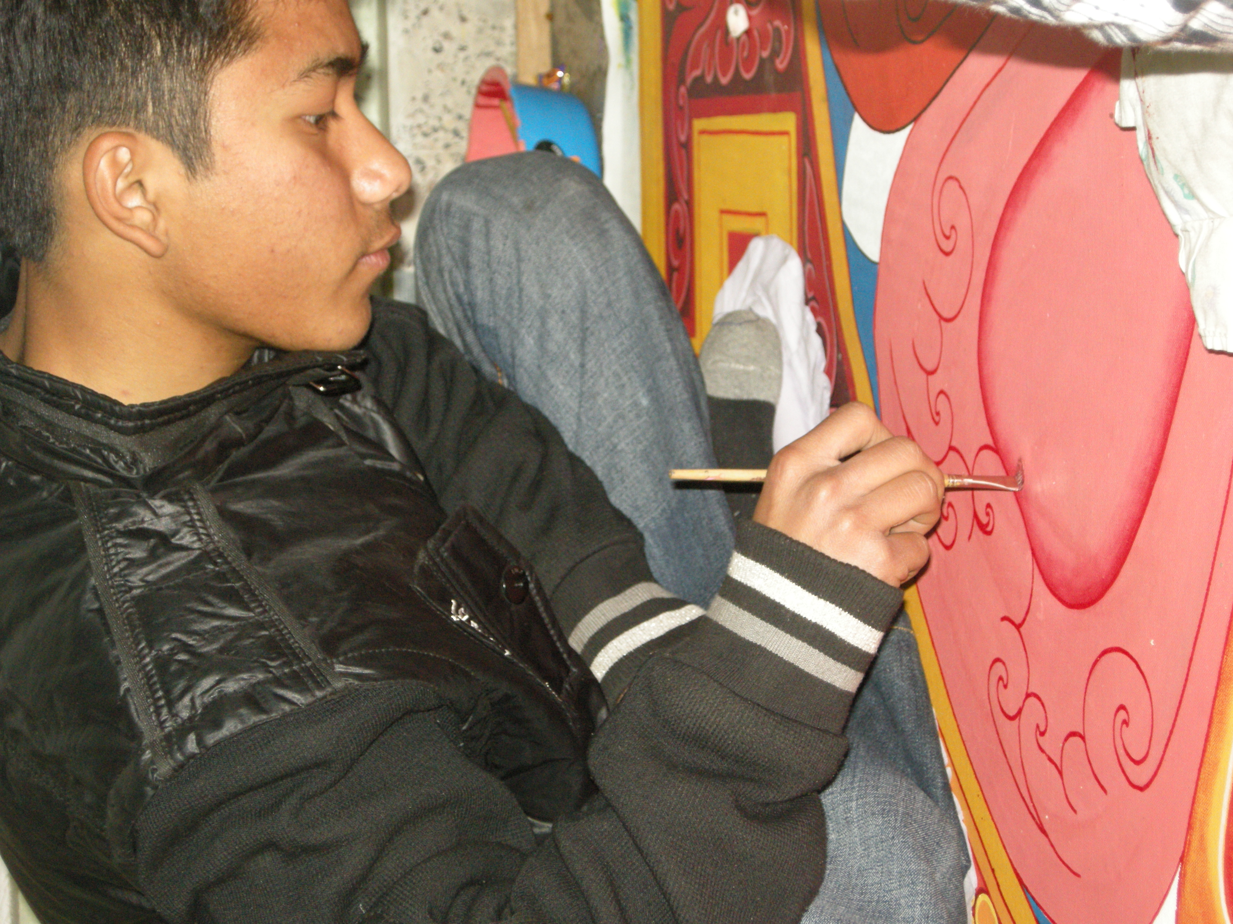 Mandala made at Mahabuddha Temple