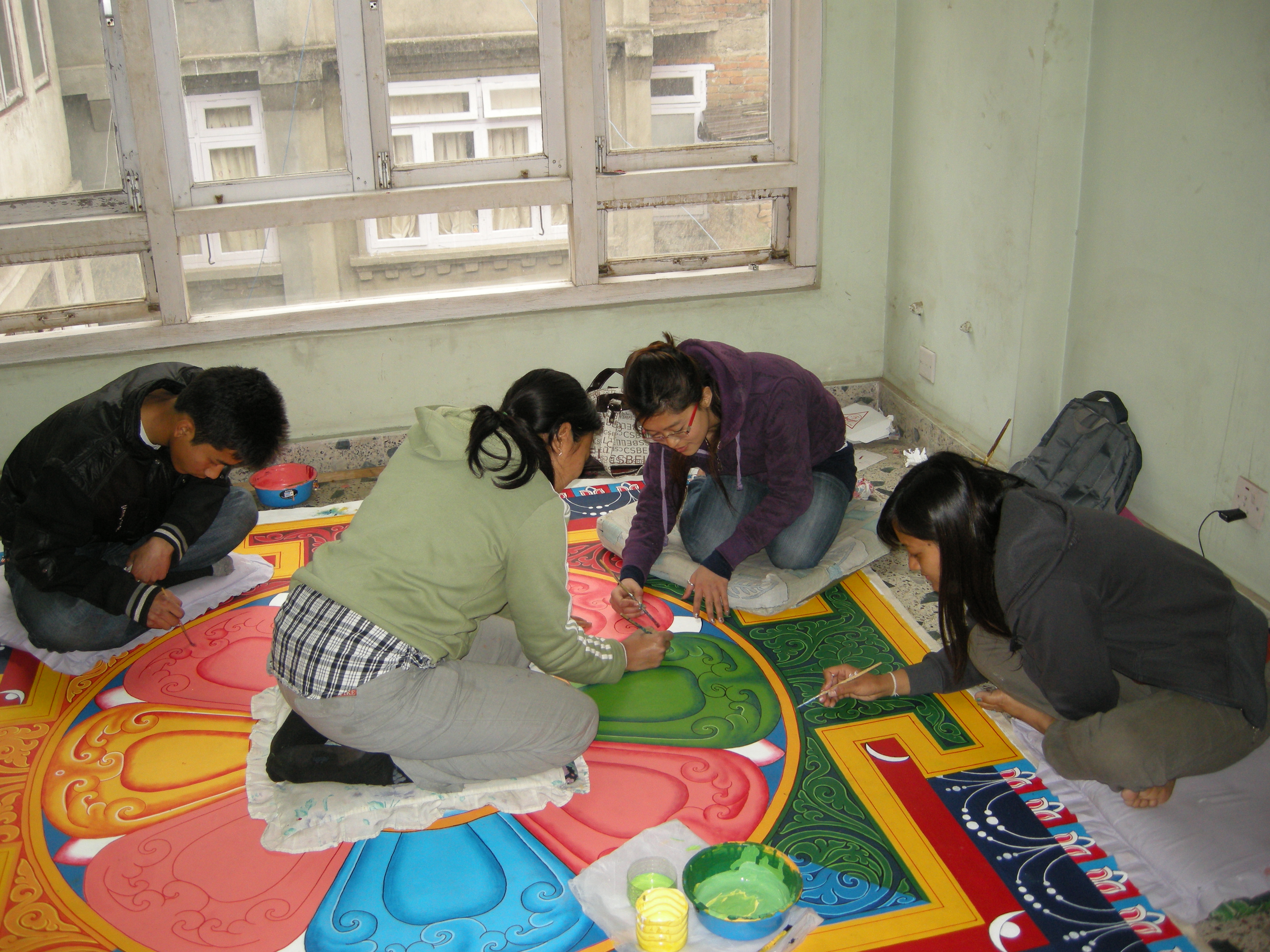 Mandala made at Mahabuddha Temple