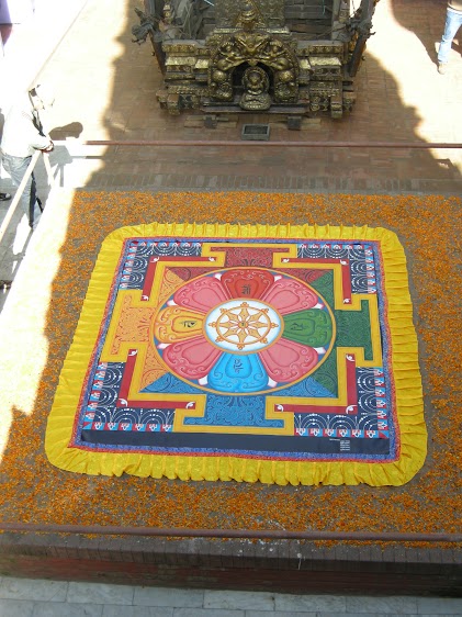 Dhamma Chakra Mandala at Mahabuddha Temple for Omkuli Festival